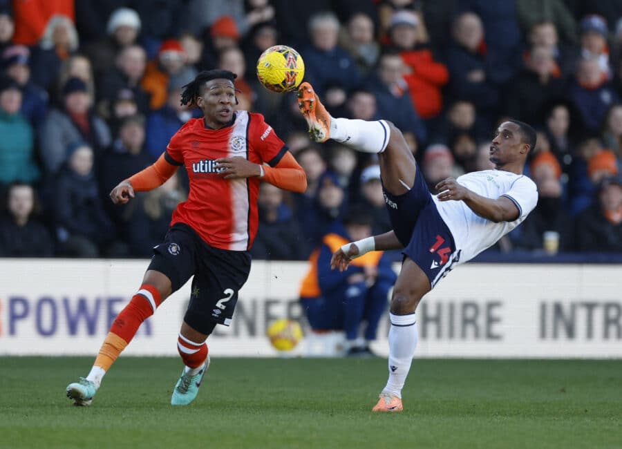 Bolton Wanderers man Victor Adeboyejo in action