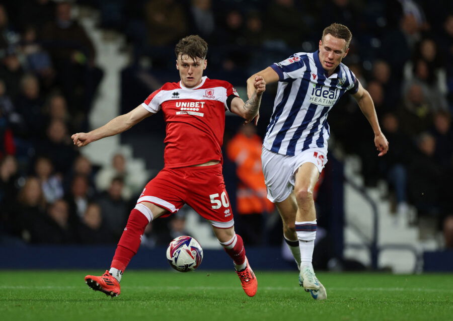 Boro - Middlesbrough winger Ben Doak and WBA - West Brom man Torbjorn Heggem