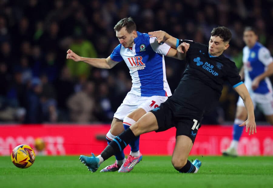 Blackburn Rovers winger Ryan Hedges and Preston North End PNE man Jordan Storey