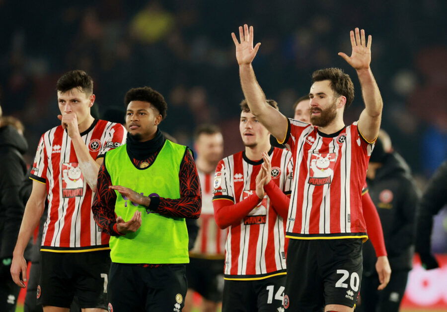 SUFC - Sheffield United players celebrate