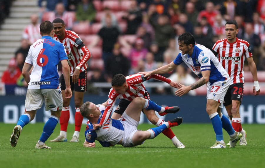 SAFC - Sunderland man Chris Rigg and Blackburn Rovers' Adam Forshaw
