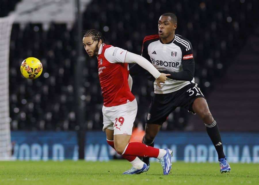 RUFC - Rotherham United's Sam Nombe in action with Fulham's Issa Diop