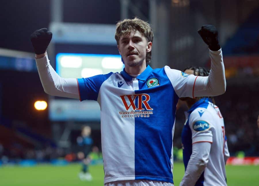 Blackburn Rovers' Todd Cantwell celebrates scoring their second goal