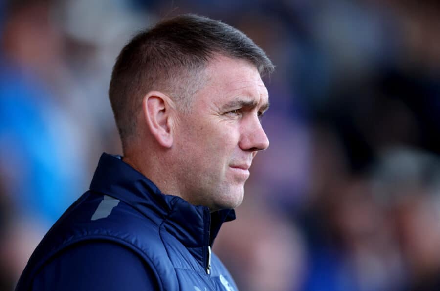 Stockport County manager Dave Challinor before the match
