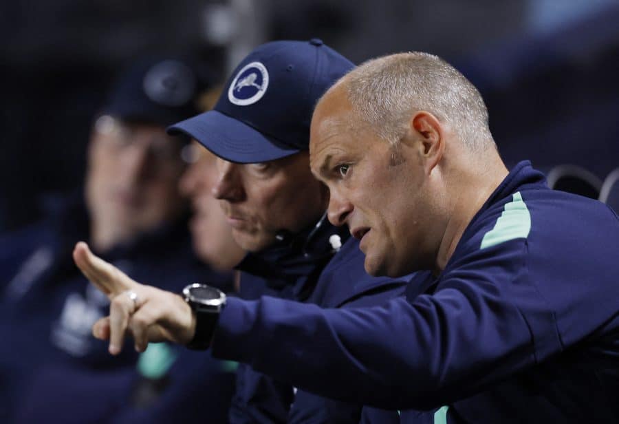 Millwall manager Alex Neil before the match