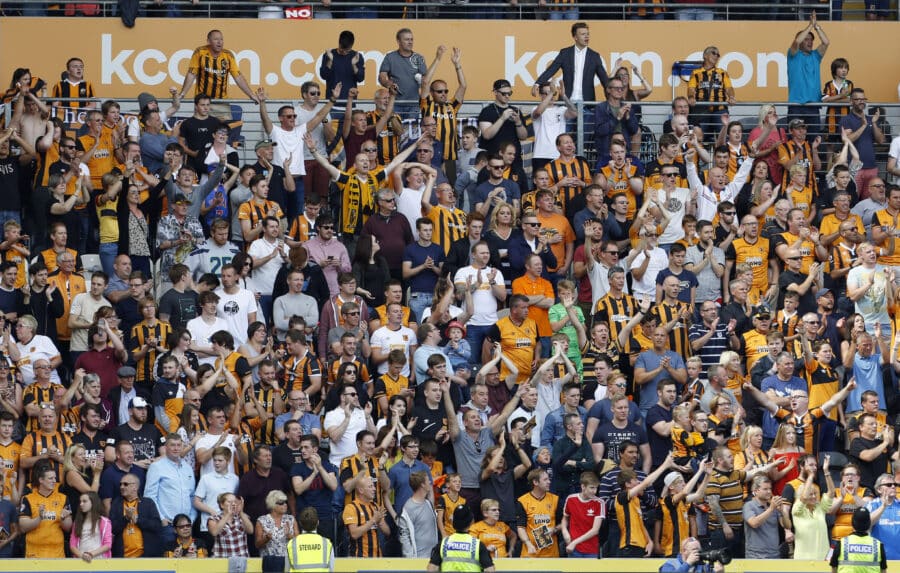 HCAFC - Hull City fans celebrate at the end of the game
