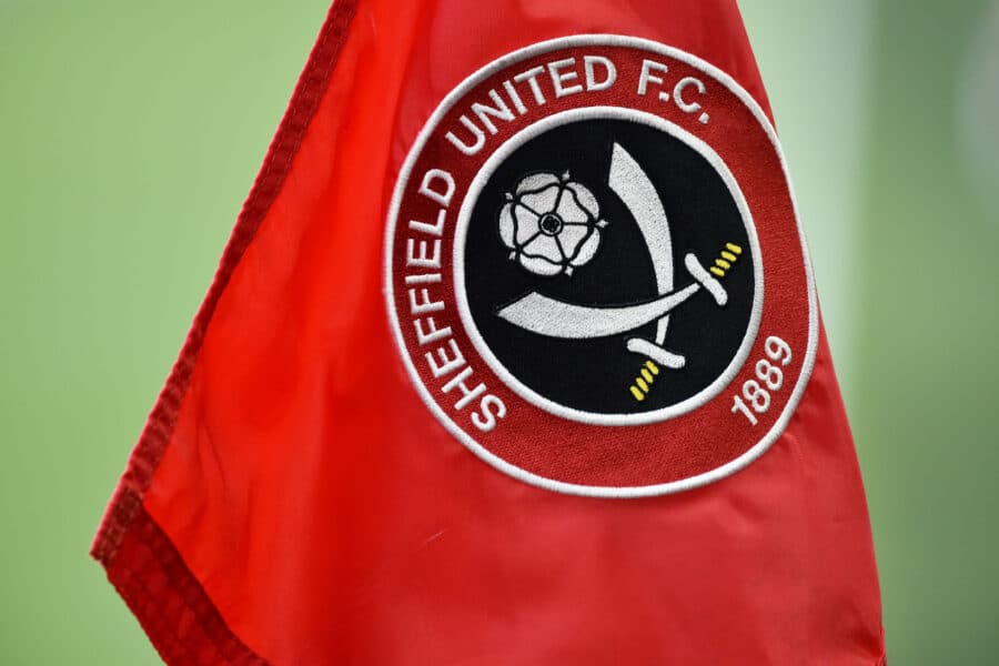 SUFC - General view of the Sheffield United corner flag before the match