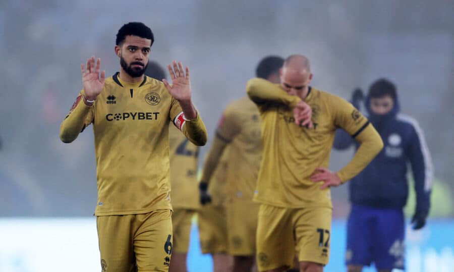 QPR's Jake Clarke-Salter looks dejected after the match