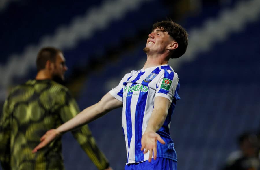 SWFC - George Brown from Sheffield Wednesday celebrates after the match