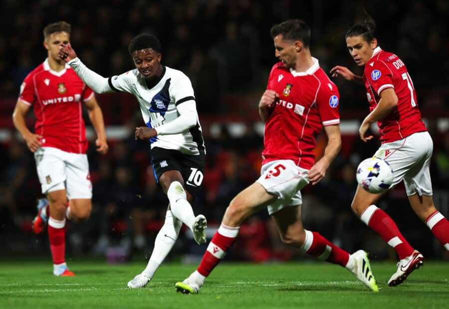 BCFC - Birmingham City's Demarai Gray shoots at goal