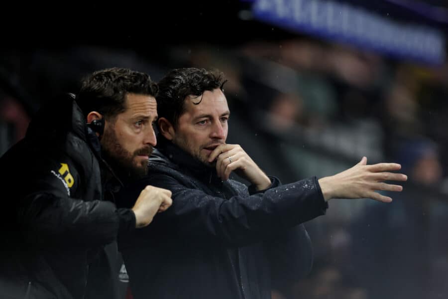 WBA - West Brom manager Ryan Mason during the match