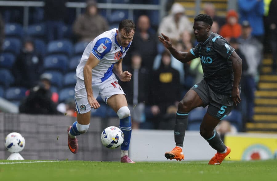 Ipswich Town's Azor Matusiwa in action with Blackburn Rovers' Ryan Hedges