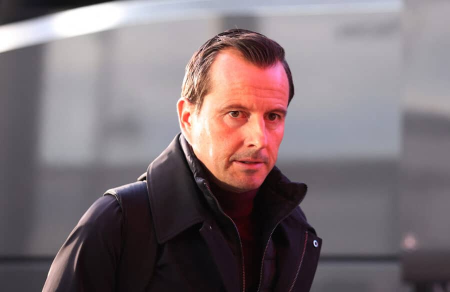 QPR - Queens Park Rangers manager Julien Stephan arrives at the stadium before the match