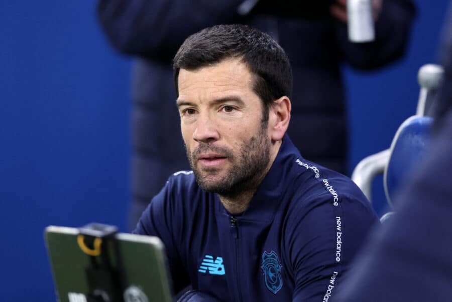 Cardiff City manager Brian Barry-Murphy before the match